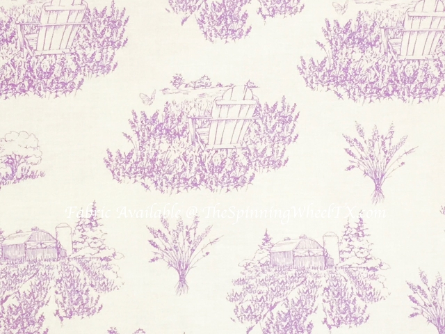 Lavender Flower Cotton Quilting Fabrics